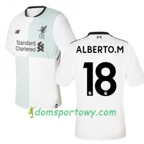 Koszulka Liverpool ALBERTO M 18 Wyjazdowe Koszulki Piłkarskie 2017-2018 Krótki Rękaw