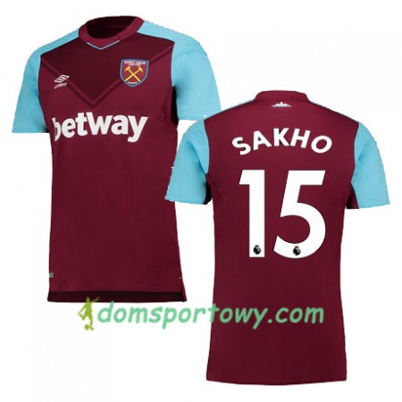 Koszulka West Ham United SAKHO Domowe Koszulki Piłkarskie 2017-2018 Krótki Rękaw