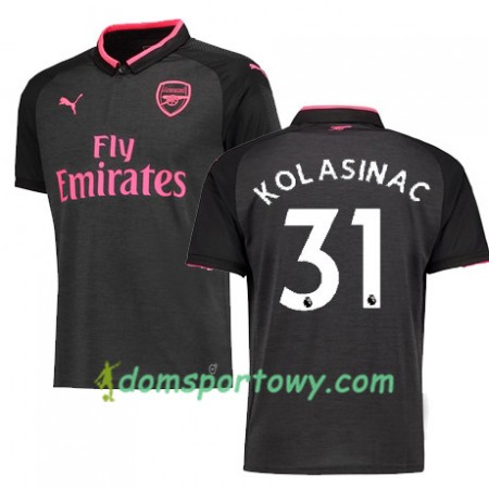 Koszulka Arsenal KOLASINAC 31 Trzeci Koszulki Piłkarskie 2017-2018 Krótki Rękaw