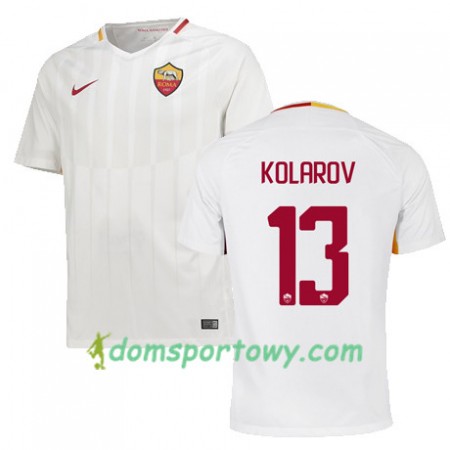 Koszulka AS Roma KOLAROV 13 Wyjazdowe Koszulki Piłkarskie 2017-2018 Krótki Rękaw