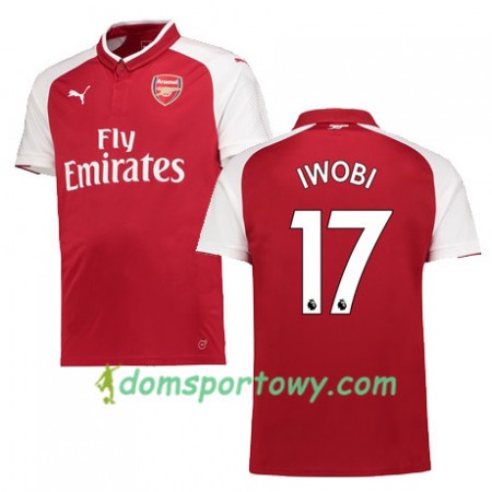 Koszulka Arsenal IWOBI 17 Domowe Koszulki Piłkarskie 2017-2018 Krótki Rękaw