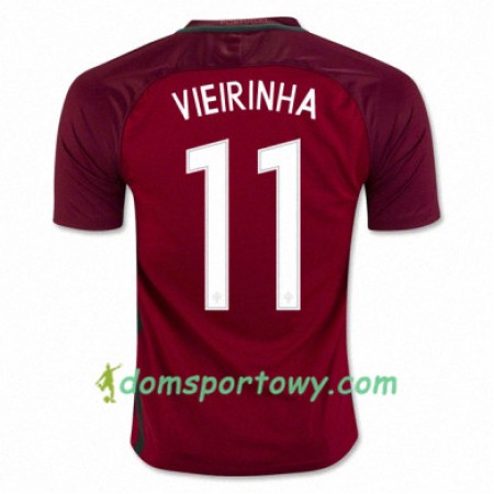 Koszulka Portugalia VIEIRINHA Domowe Koszulki Piłkarskie Euro 2016