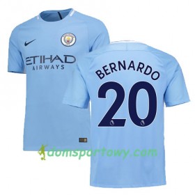 Koszulka Manchester City BERNARDO 20 Domowe Koszulki Piłkarskie 2017-2018 Krótki Rękaw