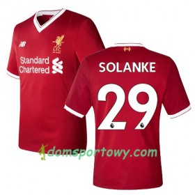Koszulka Liverpool SOLANKE 29 Domowe Koszulki Piłkarskie 2017-2018 Krótki Rękaw