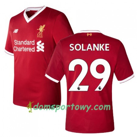 Koszulka Liverpool SOLANKE 29 Domowe Koszulki Piłkarskie 2017-2018 Krótki Rękaw