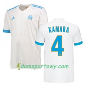 Koszulka Olympique Marsylia KAMARA 4 Domowe Koszulki Piłkarskie 2017-2018 Krótki Rękaw