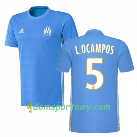 Koszulka Olympique Marsylia LUCAS OCAMPOS 5 Wyjazdowe Koszulki Piłkarskie 2017-2018 Krótki Rękaw