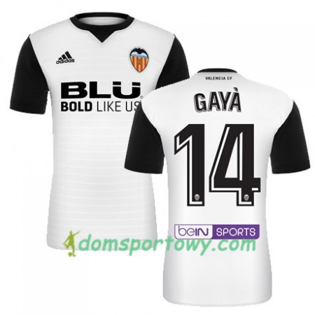Koszulka Valencia CF GAYA Domowe Koszulki Piłkarskie 2017-2018 Krótki Rękaw