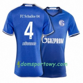 Koszulka FC Schalke 04 HOWEDES 4 Domowe Koszulki Piłkarskie 2017-2018 Krótki Rękaw