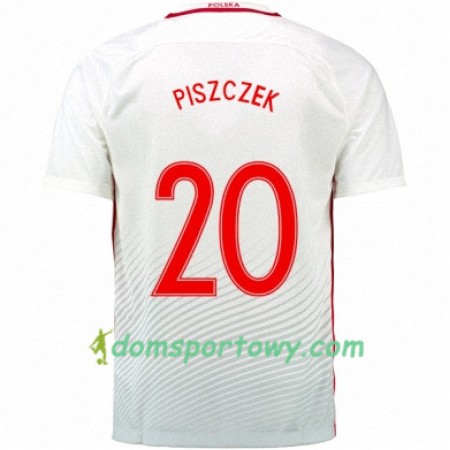 Koszulka Polska LUKASZ PISZCZEK Domowe Koszulki Piłkarskie Euro 2016