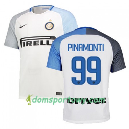 Koszulka Inter Mediolan PINAMONTI 99 Wyjazdowe Koszulki Piłkarskie 2017-2018 Krótki Rękaw