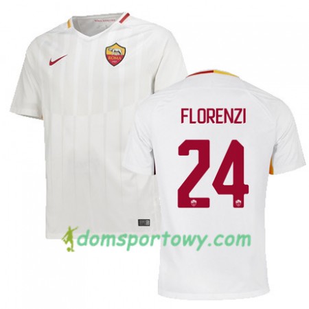 Koszulka AS Roma FLORENZI 24 Wyjazdowe Koszulki Piłkarskie 2017-2018 Krótki Rękaw