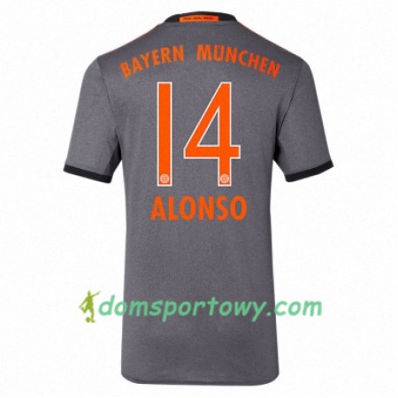Koszulka Bayern Monachium ALONSO 14 Wyjazdowe Koszulki Piłkarskie 2017-2018 Krótki Rękaw