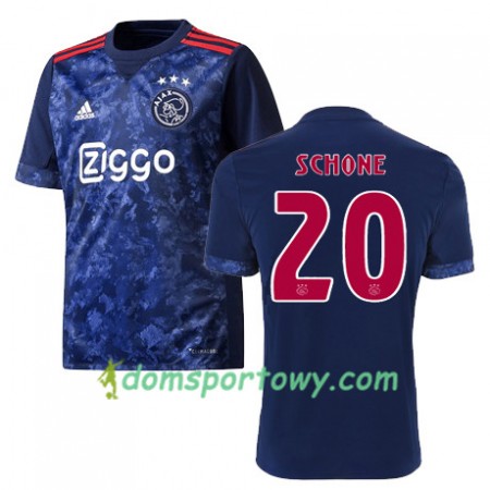 Koszulka Ajax Amsterdam LASSE SCHONE 20 Wyjazdowe Koszulki Piłkarskie 2017-2018 Krótki Rękaw