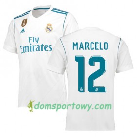 Koszulka Real Madryt MARCELO 12 Domowe Koszulki Piłkarskie 2017-2018 Krótki Rękaw