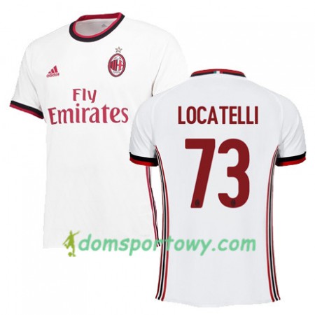 Koszulka AC Milan LOCATELLI 73 Wyjazdowe Koszulki Piłkarskie 2017-2018 Krótki Rękaw