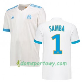 Koszulka Olympique Marsylia BRICE SAMBA 1 Domowe Koszulki Piłkarskie 2017-2018 Krótki Rękaw