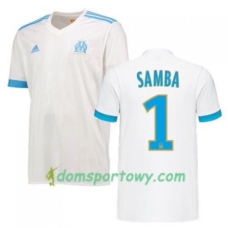 Koszulka Olympique Marsylia BRICE SAMBA 1 Domowe Koszulki Piłkarskie 2017-2018 Krótki Rękaw