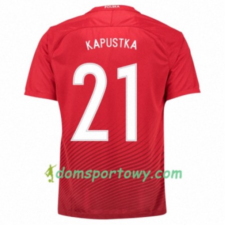 Koszulka Polska BARTOSZ KAPUSTKA Wyjazdowe Koszulki Piłkarskie Euro 2016
