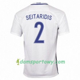 Koszulka Grecja GIOURKAS SEITARIDIS Domowe Koszulki Piłkarskie 2016/17 Krótki Rękaw