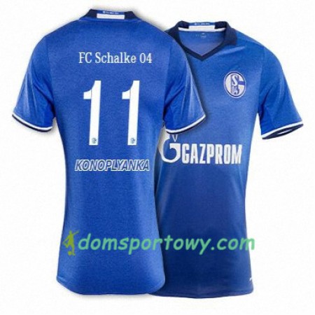 Koszulka FC Schalke 04 KONOPLYANKA 11 Domowe Koszulki Piłkarskie 2017-2018 Krótki Rękaw