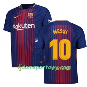 Koszulka FC Barcelona MESSI Domowe Koszulki Piłkarskie 2017-2018 Krótki Rękaw