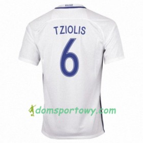Koszulka Grecja ALEXANDROS TZIOLIS Domowe Koszulki Piłkarskie 2016/17 Krótki Rękaw