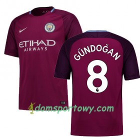 Koszulka Manchester City GUNDOGAN 8 Wyjazdowe Koszulki Piłkarskie 2017-2018 Krótki Rękaw