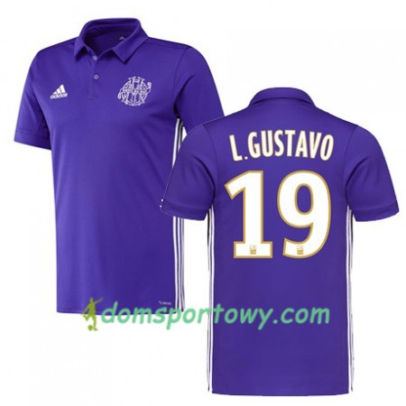 Koszulka Olympique Marsylia LUIZ GUSTAVO 19 Trzeci Koszulki Piłkarskie 2017-2018 Krótki Rękaw