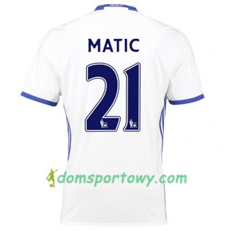 Koszulka Chelsea MATIC 21 Trzeci Koszulki Piłkarskie 2017-2018 Krótki Rękaw
