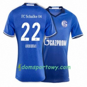 Koszulka FC Schalke 04 UCHIDA 22 Domowe Koszulki Piłkarskie 2017-2018 Krótki Rękaw