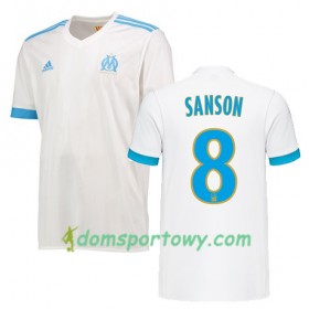 Koszulka Olympique Marsylia Morgan Sanson 8 Domowe Koszulki Piłkarskie 2017-2018 Krótki Rękaw