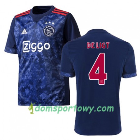 Koszulka Ajax Amsterdam Matthijs de Ligt 4 Wyjazdowe Koszulki Piłkarskie 2017-2018 Krótki Rękaw