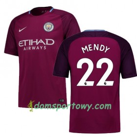 Koszulka Manchester City MENDY 22 Wyjazdowe Koszulki Piłkarskie 2017-2018 Krótki Rękaw