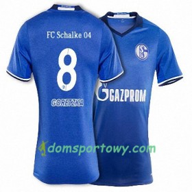 Koszulka FC Schalke 04 GORETZKA 8 Domowe Koszulki Piłkarskie 2017-2018 Krótki Rękaw