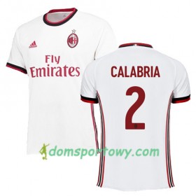 Koszulka AC Milan CALABRIA 2 Wyjazdowe Koszulki Piłkarskie 2017-2018 Krótki Rękaw