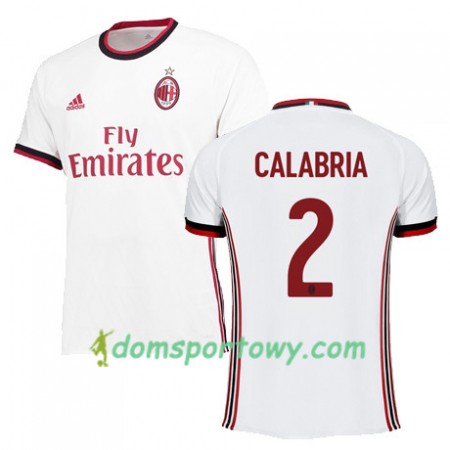 Koszulka AC Milan CALABRIA 2 Wyjazdowe Koszulki Piłkarskie 2017-2018 Krótki Rękaw