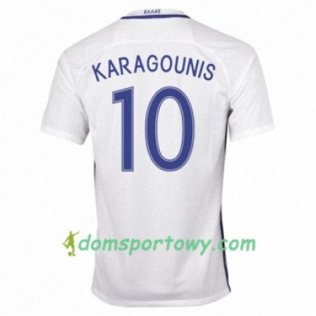 Koszulka Grecja GIORGOS KARAGOUNIS Domowe Koszulki Piłkarskie 2016/17 Krótki Rękaw