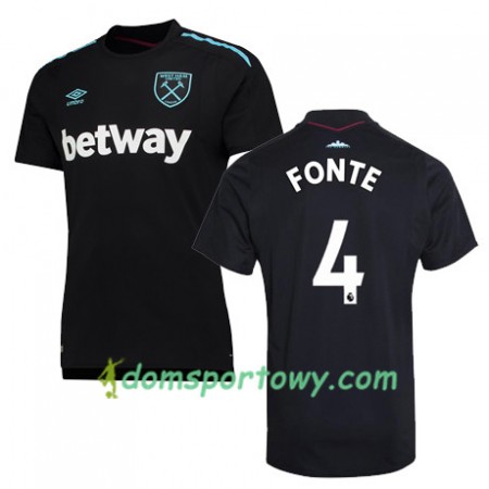 Koszulka West Ham United FONTE Wyjazdowe Koszulki Piłkarskie 2017-2018 Krótki Rękaw