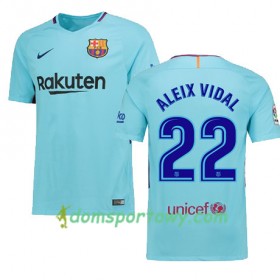 Koszulka FC Barcelona Aleix Vidal 22 Wyjazdowe Koszulki Piłkarskie 2017-2018 Krótki Rękaw