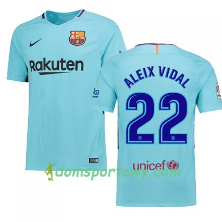 Koszulka FC Barcelona Aleix Vidal 22 Wyjazdowe Koszulki Piłkarskie 2017-2018 Krótki Rękaw