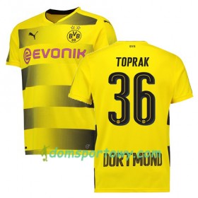Koszulka Borussia Dortmund TOPRAK 36 Domowe Koszulki Piłkarskie 2017-2018 Krótki Rękaw