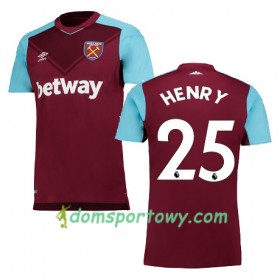 Koszulka West Ham United HENRY Domowe Koszulki Piłkarskie 2017-2018 Krótki Rękaw
