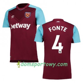 Koszulka West Ham United FONTE Domowe Koszulki Piłkarskie 2017-2018 Krótki Rękaw