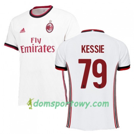 Koszulka AC Milan KESSIE 79 Wyjazdowe Koszulki Piłkarskie 2017-2018 Krótki Rękaw