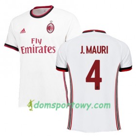 Koszulka AC Milan J MAURI 4 Wyjazdowe Koszulki Piłkarskie 2017-2018 Krótki Rękaw