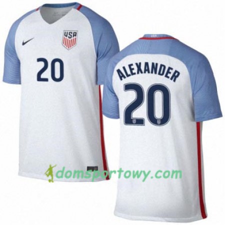 Koszulka Stany Zjednoczone ERIC ALEXANDER Domowe Koszulki Piłkarskie 2016/17 Krótki Rękaw