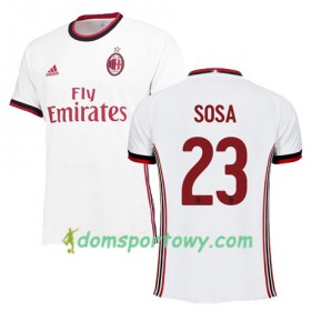 Koszulka AC Milan SOSA 23 Wyjazdowe Koszulki Piłkarskie 2017-2018 Krótki Rękaw