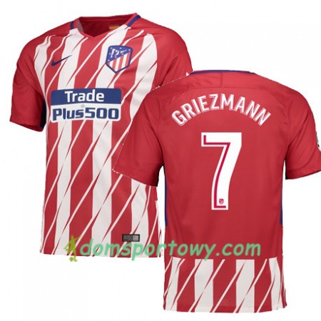 Koszulka Atlético Madryt GRIEZMANN 7 Domowe Koszulki Piłkarskie 2017-2018 Krótki Rękaw