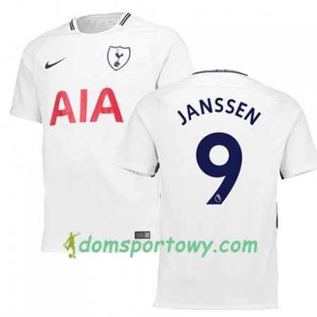 Koszulka Tottenham Hotspur JANSSEN 9 Domowe Koszulki Piłkarskie 2017-2018 Krótki Rękaw